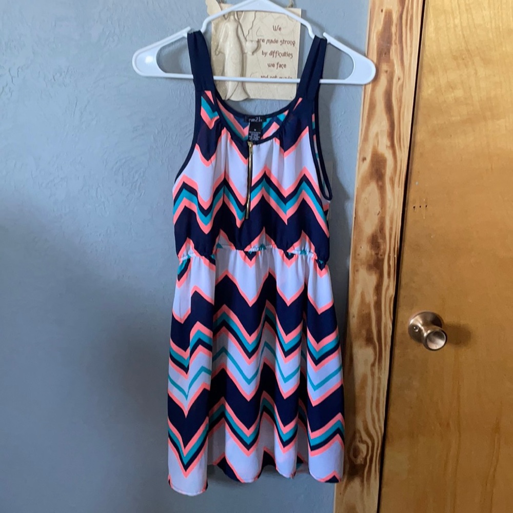 Chevron patterned dress